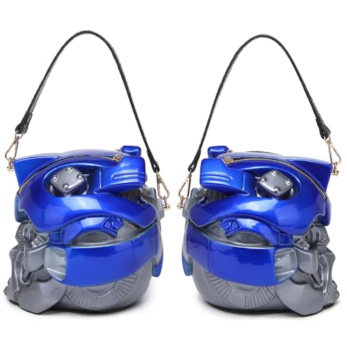 Image of Men PVC Unique Novelty Weird Shape Handbag Purse Detachable Strap Crossbody Shoulder Bag for Women