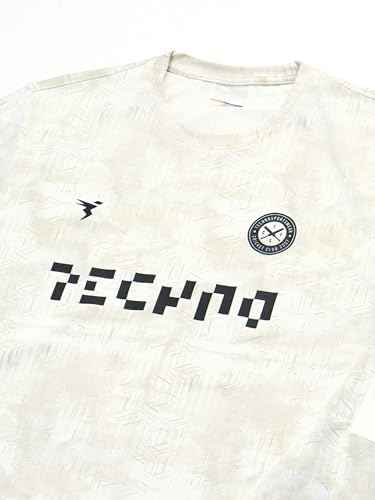 Image of TECHNOSPORT Men Cricket Fan T-Shirt IPL Printed Casual Sportswear Tee Typography Print Slim Fit Round Neck Short Sleeve Polyester Sports Tshirt for MenIPL MensJersey