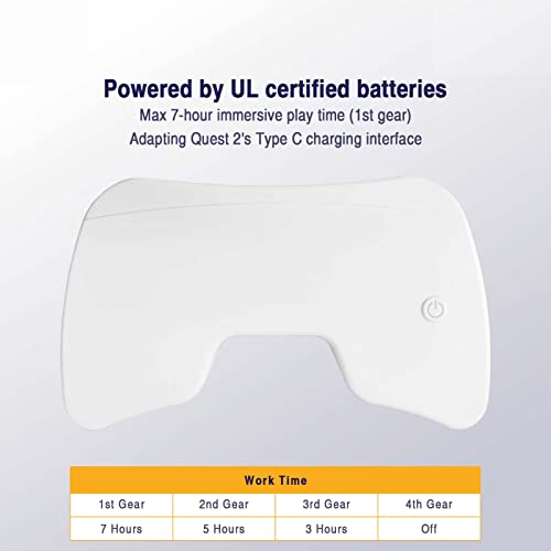 GoBudsGo Gesichtsschnittstelle mit Kühlventilator für Oculus/Meta Quest 2, Oculus Quest 2 Fan Face Cover mit PU Leder Gesichtsschnittstelle Pad kompatibel mit Quest 2 VR Lüfterkühler - Image 4