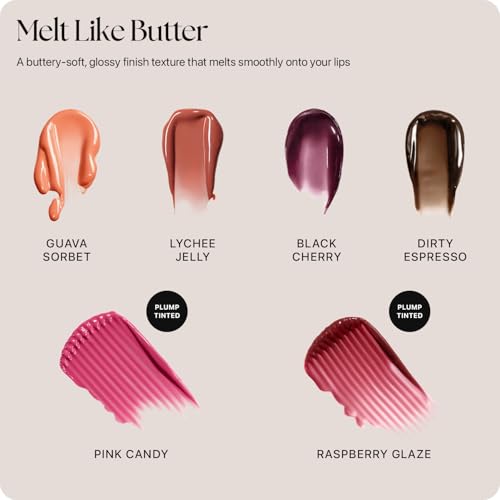 Image of Nature Republic Honey Melting Lip Butter Balm - Hydrating Tinted Plumping Lip Balm with Peptides, for Sheer & Glossy, Fuller-Looking Lips (RASPBERRY GLAZE)