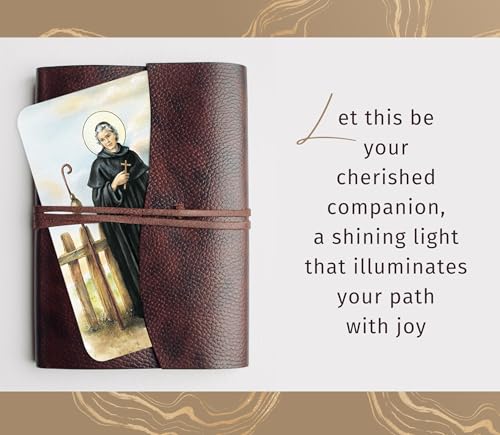 St. Peregrine Medal - Peregrine Medal for Women & Men on 18 Inch Chain, Prayer Card & Necklace - Patron Saint of Cancer Patients Set4