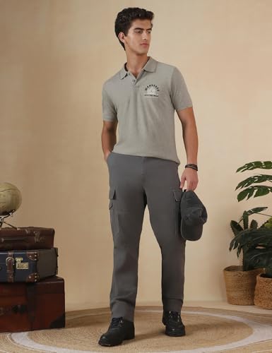 Image of FYLTR Men's Slim Fit Polo T-Shirt with Contrast Tipping Collar - Soft Handfeel | Casual T-Shirts for Men