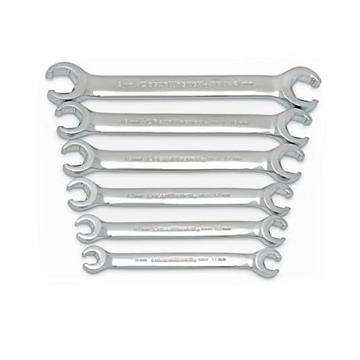 GEARWRENCH 6 Pc. Flare Nut Wrench Set, Metric - 81906