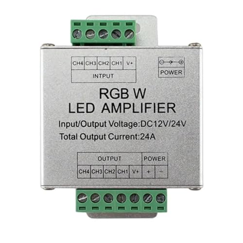 LED �A���v�R���g���[�� 1CH/3CH/4CH/5CH 12A/24A/30A/50A ���m�N��/RGB/RGBW/RGBWW RGB + CCT ���C�g�X�g���b�v�d�����s�[�^ DC5/12/24V �ɓK���Ă��܂�(RGBW 24A)