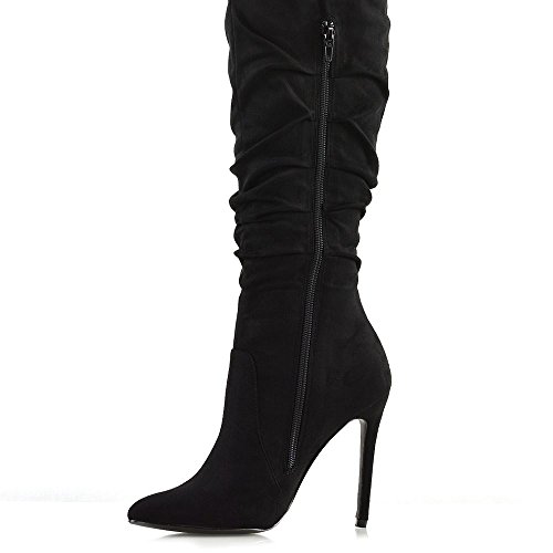 ESSEX GLAM Donna Tacco a Spillo Stivali al