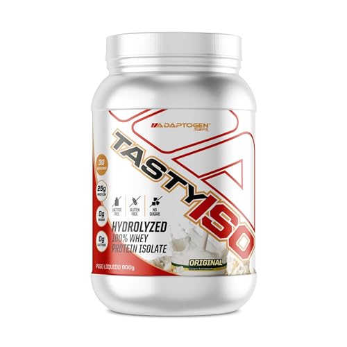 Tasty Iso Whey (2lbs)(900g) - Sabor: Original (Leite em Pó) Whey Protein Isolado Sem Lactose - Adaptogen
