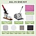 Saladulce 2x2inch Square Magnet Maker Machine DIY Fridge Magnets Making Kit, Including Magnet Maker Press ＋Paper Cutter＋200 Sets of Making Supplies＋Photo Papers