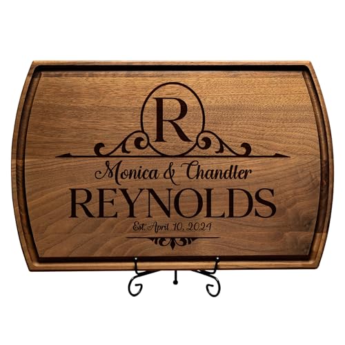 Tayfus Personalized Christmas Gifts, Personalized Cutting Board - Monogrammed Wood