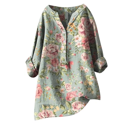 Chemise femmes blouse ample casual à col droit boutonné