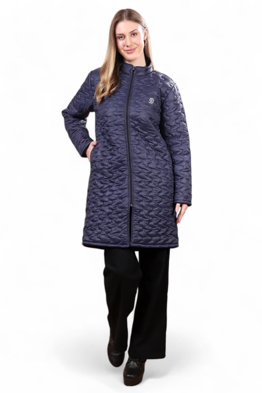 feyona Polyester Jacket For Women-Blue-picture-22