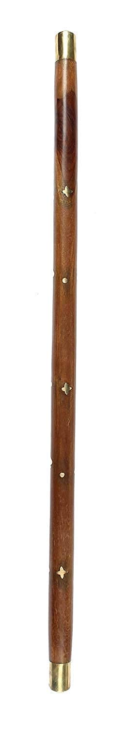 CRAFTCANE Wooden Morning Walking Stick for Dog Protection and Your Safety with Brass Handle, 24 Inch (B0DFTWDKT9) Amazon Price History, Amazon Price Tracker