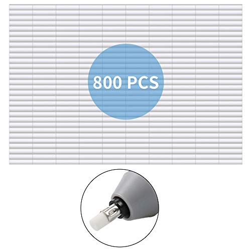 AFMAT Electric Eraser Refills-5mm Erasers Refil-800 pcs(Big/Thick Nibs), Replacement Erasers for Sketching and Drawing Electric Erasers