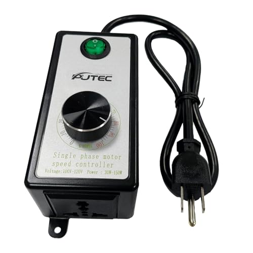 AC Motor Speed Controller Single Phase 110V/220V Vibration Motor Governor Supports Low Speed Start for 30W-120W Moto