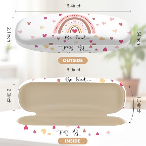 Image of Glasses Case Hard Shell,Portable Protective Eyeglasses Case, Eyeglass Holder Box with Cleaning Cloth, for men women