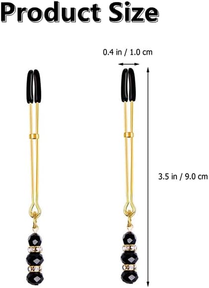 Nipple Sex Toys Adjustable Non Piercing Nipple Clamps Clips Set, The Pinch Nipple Clamps Nipple Clip Breast Clit Stimulation, Adult Toys for Women Female Sex Toys, BDSM Sex Toys for Couple Pleasure