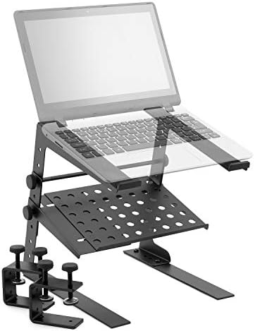 Tiger Laptop Stand/DJ Stand with Shelf and Clamps
