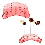 【El paquete incluye】 1 soporte para piruletas, tamaño: 15 x 10,5 x 3 cm, color: rosa. Por un lado es una buena herramienta para exhibir piruletas, por otro lado también puede decorar el escritorio lo cual es muy bonito.