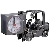 Toyvian Orologio da Tavolo Carrello Elevatore in Plastica Oro, Decorazione Elegante per Ufficio e Casa Funzione Promemoria Orario