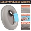 SOULWIT Ear Pads Cushions + Headband, Replacement Kit for Sony WH-1000XM4 (WH1000XM4) Over-Ear Headphones, Replacement Headstrap Pad & Earpads Repair Part - Silver #4