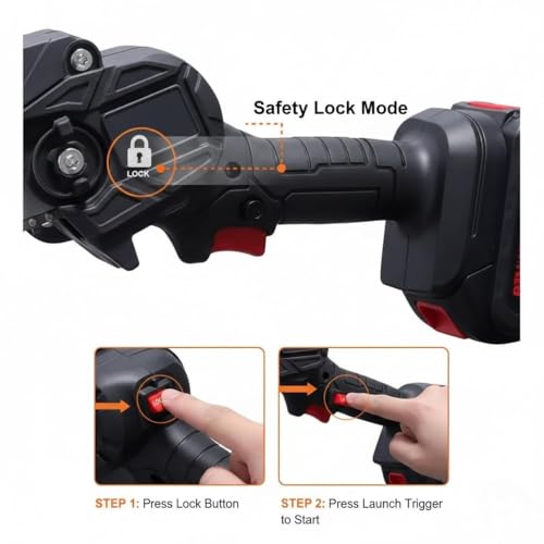 Image of Lapras 𝟏𝟓-𝐘𝐞𝐚𝐫 𝐋𝐨𝐧𝐠-𝐋𝐢𝐟𝐞 𝐖𝐚𝐫𝐫𝐚𝐧𝐭𝐲 Mini Electric Chainsaw, Cordless Chainsaw with Dual Battery, Portable Wood Cutting Machine, Handheld Power Saw for Gardening Tree Cutting