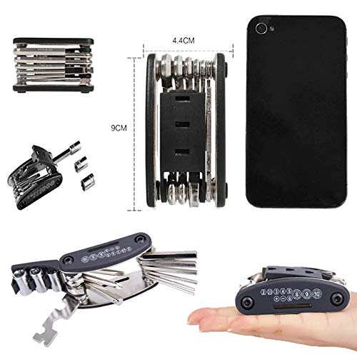 LIGHTER HOUSE� 15 in 1 Multi-Function Bicycle Tools Sets Bike Bicycle Multi Repair Tool Kit Hex Spoke Wrench Mountain Cycle Screwdriver Tool Cycling Cycle Tool Kit (B08B5TZZDZ) Amazon Price History, Amazon Price Tracker