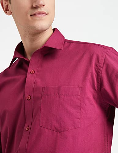 Image of Amazon Brand - Symbol Men's Cotton Formal Shirt | Plain | Full Sleeve - Regular Fit (Available in Plus Sizes)