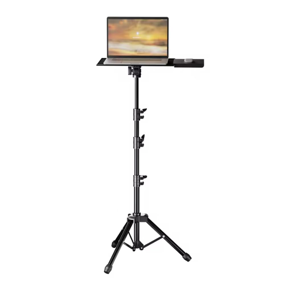 Beamer Ständer Höhenverstellbar Von 59 Bis 160Cm Laptop Beamer Stativ Ständer Tragbarer Projektorständer Für Outdoor-Filme, Computer