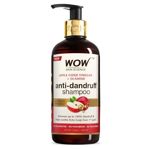 WOW Apple Cider Vinegar No Parabens & Sulphate Shampoo, 300mL