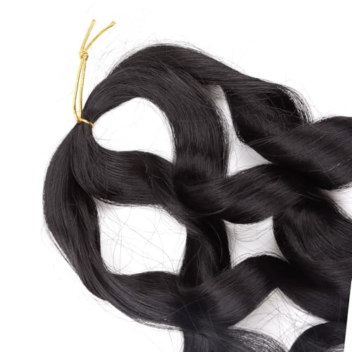 French Curl Braiding Hair,14 Inch Loose Wavy Braiding Hair Pre stretched 8 Pack Bouncy Curly Hair Extensions 55g/Pack French Curls Synthetic Hair Extensions #4