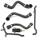 Bomunik Upper Radiator Coolant Hose Pipes For BMW E53 X5 2001-2006 11537500733 3.0i Replacement Number: 11537500733 (6-piece set)