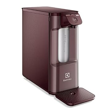 Purificador de Água Gelada Fria e Natural Elétrico Compacto Eletronico placa Electrolux Filtro refil 6 meses ou 3000l Painel Touch Bivolt Vermelho PE12V