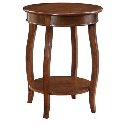 BOWERY HILL Hazelnut Round End Table in Kraven