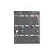 Produktbild Sunglasses Storage, 15 Slots Hanging Organizer Wall Mount Felt Bag Jewelry Pocket Holder Eyewear Display (Gray)