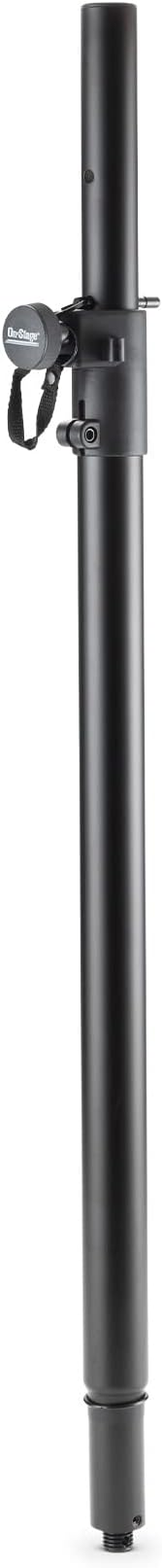 On-Stage SS7746 Subwoofer Pole with M20 Thread (for Mounting a PA Speaker Above a Sub Cabinet, 1 3/8 Mount with Optional M20-Threaded Stem, 100 lb Capacity, Adjustable Height, Steel, Black)