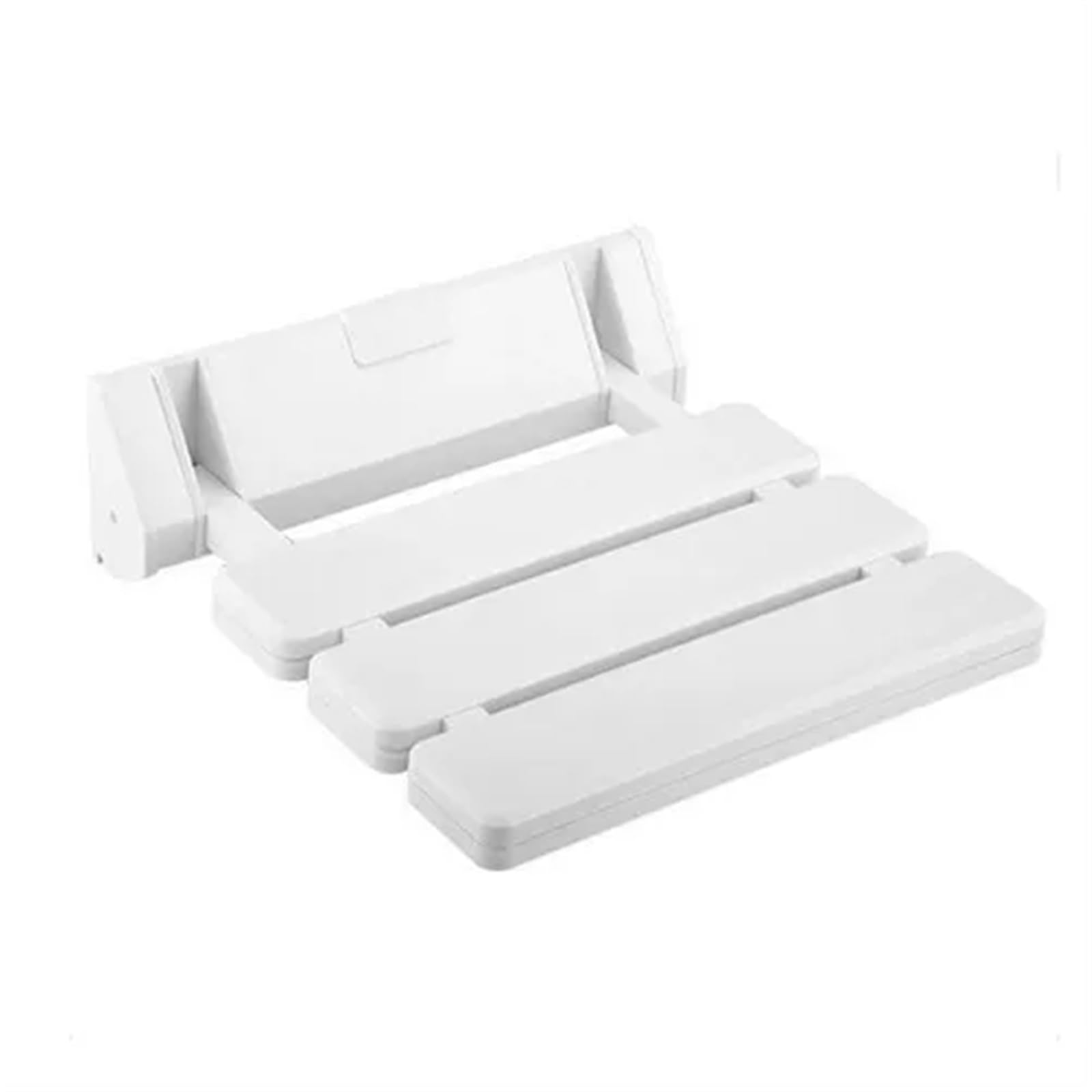 Wall Mounted Shower Seats Bathroom Folding Chair Bath Elderly Spa Toilet Bench Stool for Shower(WHITE)