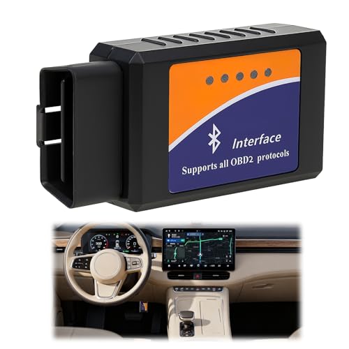 BUZUYIWAR OBD-2 Diagnostic Voiture Connexion Bluetooth + Support Francais 7/7J, Diagnostic Auto Lecteur Multimarque Diagnostic des Codes Moteur en 3 Min, Compatible iOS, Android & Windows