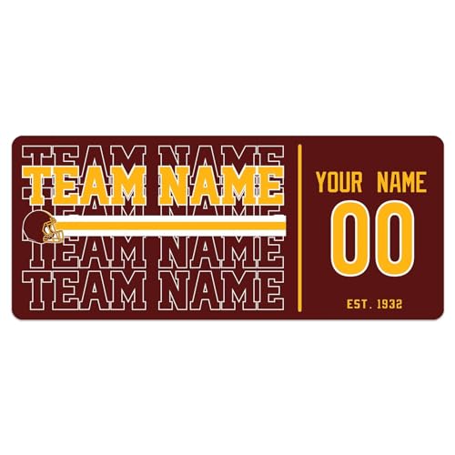 Image of ANTKING W Mouse Pad Custom Name and Number Desk Pad for Men Women Youth Gifts