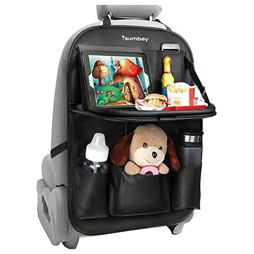 Tsumbay Auto | Rückenlehnenschutz | Multifunktionaler Autositz Organizer
