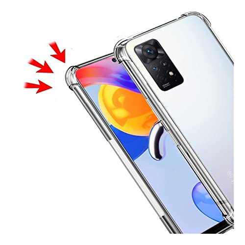 Capa Capinha Air Anti Impacto Para Xiaomi Redmi Note 11 Pro 5G Case Reforçada Transparente - Danet (