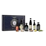 Thoughtfully Gifts, Balsamic Vinegar Gift Set, Flavors Include Fig, Chili, Garlic and More, IGP Certified, Crafted in Modena, Italy, Halal Certified, Pack of 6