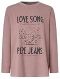 Pepe Jeans Camiseta Bee para Mujer, Color Rosa (Rosa Pizarra), Talla S, Rosa (Rosa Pizarra), S