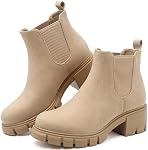 Chelsea Bottes Femmes Mode Bottes de cheville élastique pour femmes Automne Anti-dérapant Extérieur