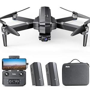 Ruko F11GIM2 Drones with Camera for Adults 4K, 64Mins Flight Time, Gimbal & EIS 4K Camera, 16404ft Digital video Transmission, GPS Auto-return Professional Quadcopter, Level 6 Wind Resistance