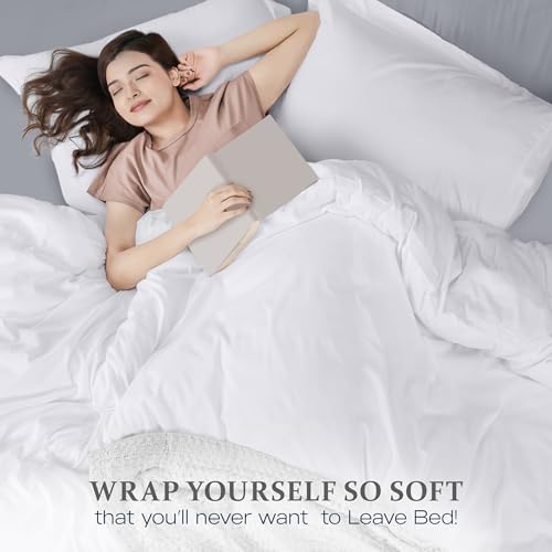 Utopia Bedding Duvet Cover Queen Size - 3 Piece with Zipper Closure - 1 Comforter Cover 90X90 Inches & 2 Pillow Shams 20X26 Inches (White) Comforter Not Included by Utopia Bedding - Image 8