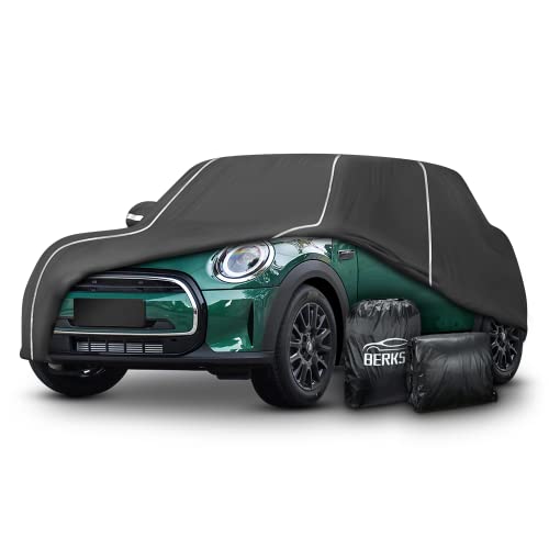 Waterproof Car Cover Compatible for Mini Cooper/Cooper S 2-Doors.2002-2024 All Weather 6 Layers Full Car Cover with Storage Bag by BERKSYDE - Used condition - US$56.06