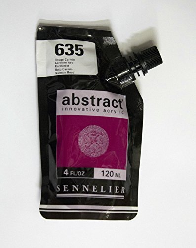 Sennelier 635 Carmine Red Abstract Innovative Acrylic Artist Paint Pouch 120Ml (635 Carmine Red)