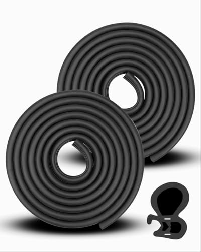 Image of Weather Stripping Door Seal Kit Fit for Ford Bronco F100 F150 F250 F350 1980-1996 Some Models, Waterproof Soundproof Rubber Weather Strip Set, 4.6M /181Inch /15Ft, 2Pcs(Front Left & Right)