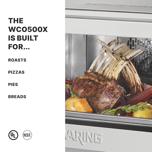 Image of Waring Convection Oven with Half-Size Pan Capacity | Half-Size Pan Capacity, 4 Cooking Functions, for Commercial Kitchens & Restaurants, NSF Certified