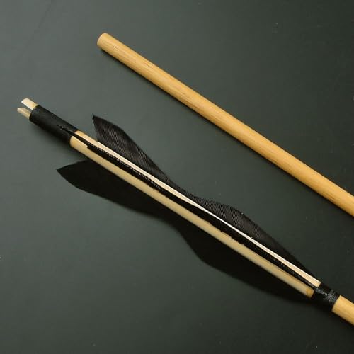 Archery wooden Arrows 5 Inch Turkey Feathers Traditional Hunting Practice Target Arrow for Recurve Bow Long Bow - Image 5