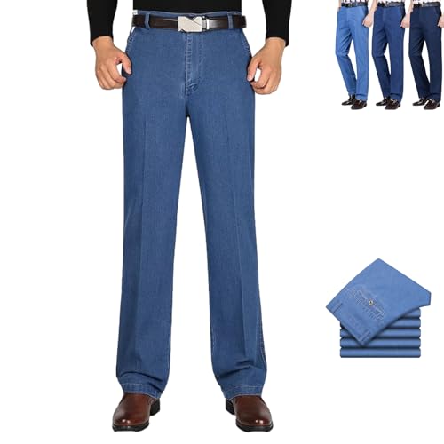 FOLENZU Jett Jeans for Men, Jettjeans - Men's High Waist Straight Fit Stretch Jeans, Slim Fit Jeans